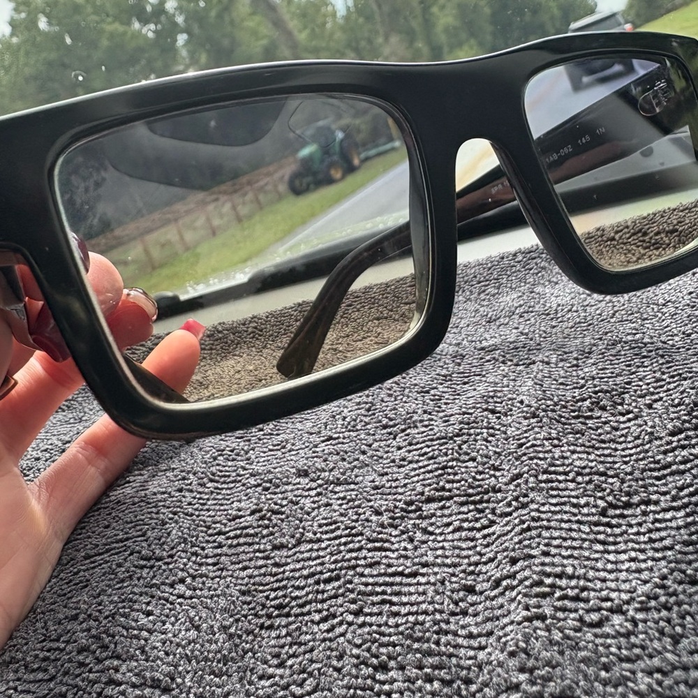 Prada Black Rectangular Sunglasses - image 4